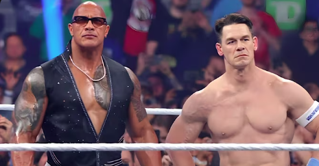 John Cena, The Rock, WWE, Wrestlemania