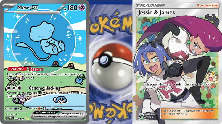 Pokémon cards, Mew, Jessie and James